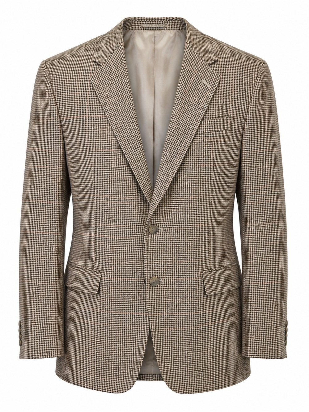 Stafford Executive Hartmarx Men’s Wool Silk Houndstooth Blazer Sport Coat